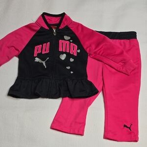 Puma Black and Pink Toddler Outfit